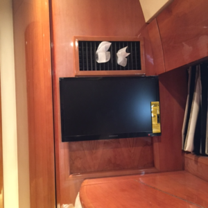 New TV in master stateroom