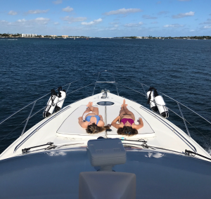 Viking Yachts Sport Cruiser Princess Yachts bow pads