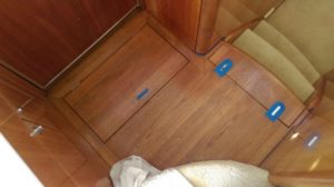 Staining galley floor